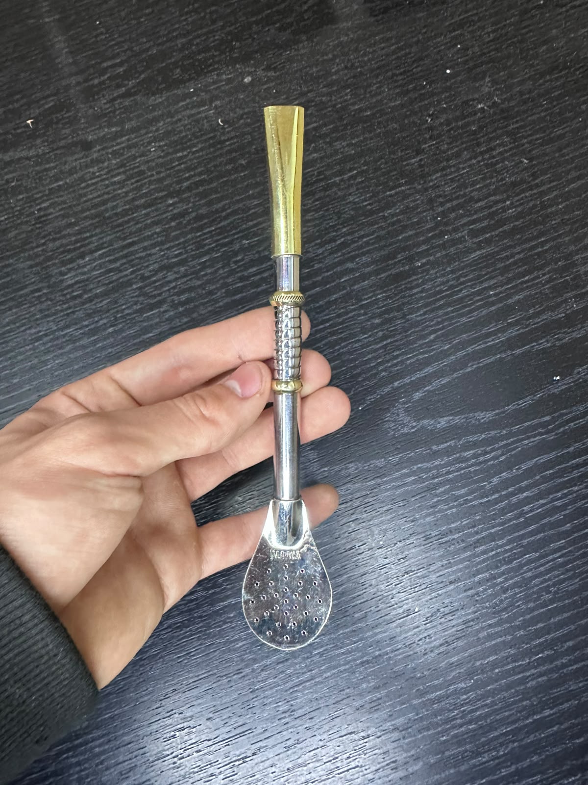 Mate Imperial Borravino Cuero Repujado + Bombillon Diseño fino